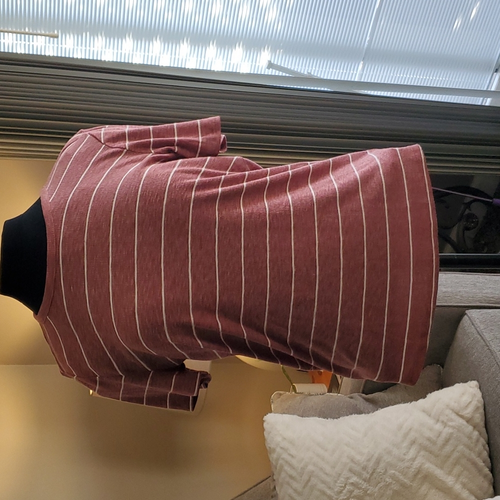 Maurices red striped crew neck tee
